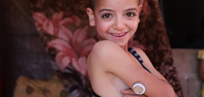 Moussa tiene seis años y le diagnosticaron diabetes tipo 1 hace dos años.Jinane Saad
