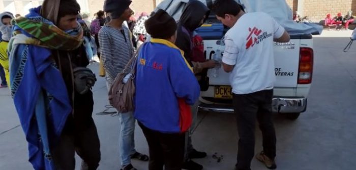 Médicos Sin Fronteras apoyó a la población migrante venezolana en la frontera entre Colombia y Ecuador.MSF