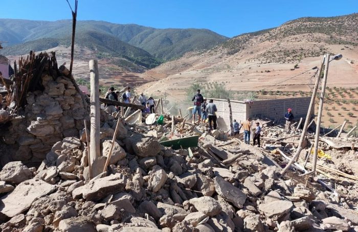 Nuestros equipos evaluaron las necesidades en el pueblo de Taharat, tras el fuerte terremoto de Marruecos el 8 de septiembre de 2023John Johnson/MSF.