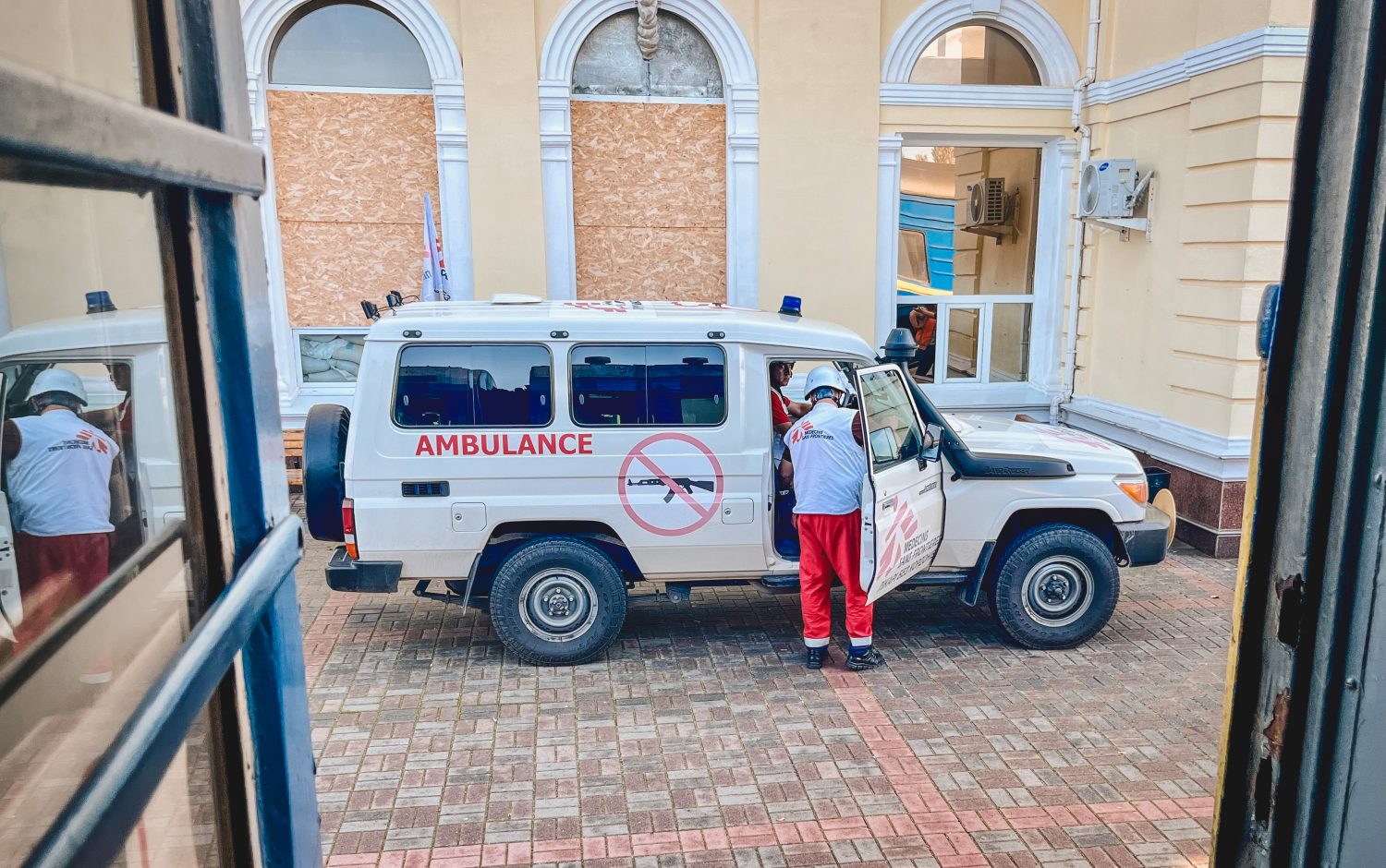 Evacuación de pacientes en Ucrania.