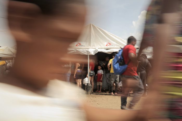 Estación de recepción migratoria de Lajas Blancas, Panamá.