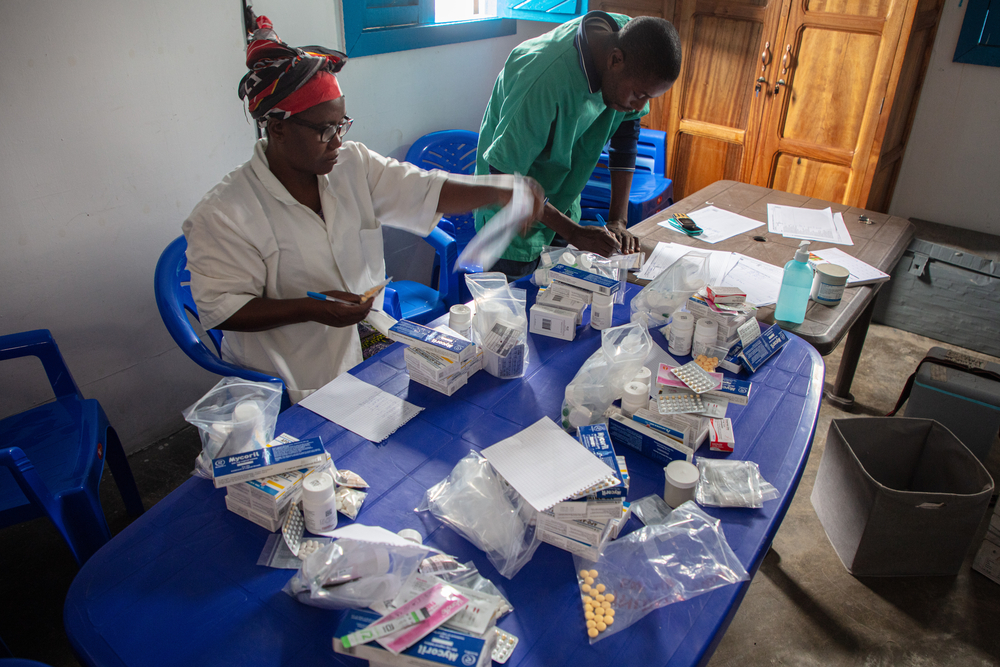 Medicamentos en Bulengo, República Democrática del Congo