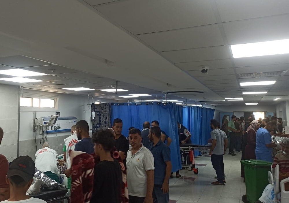 Personal de Médicos Sin Fronteras en el hospital Al-Shifa de Gaza.
