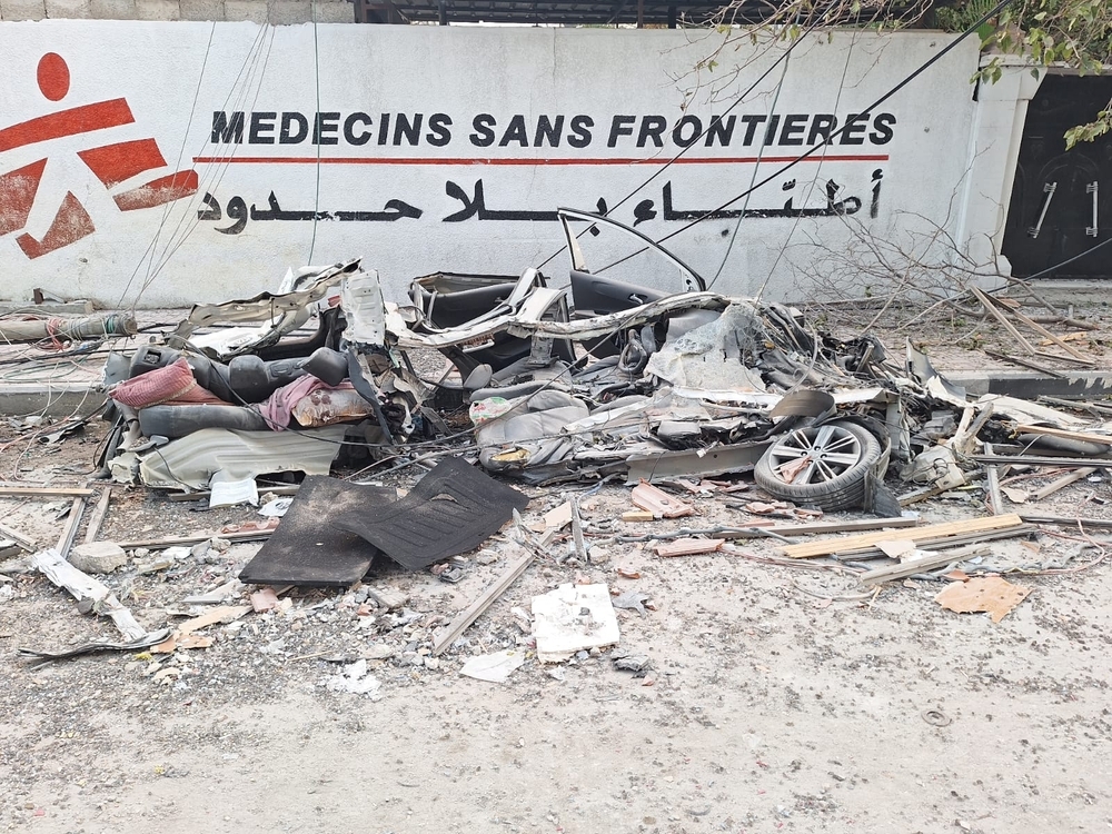 Ataque al convoy de Médicos Sin Fronteras en Gaza.